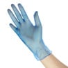 Lebensmittelsichere Vinylhandschuhe, unsteril, blau, Größe XL - 100er-Pack - Vogue - Fourniresto