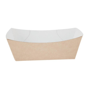 Small Compostable Kraft Food Tray 87 x 124 mm - Pack of 500 - Colpac - Fourniresto