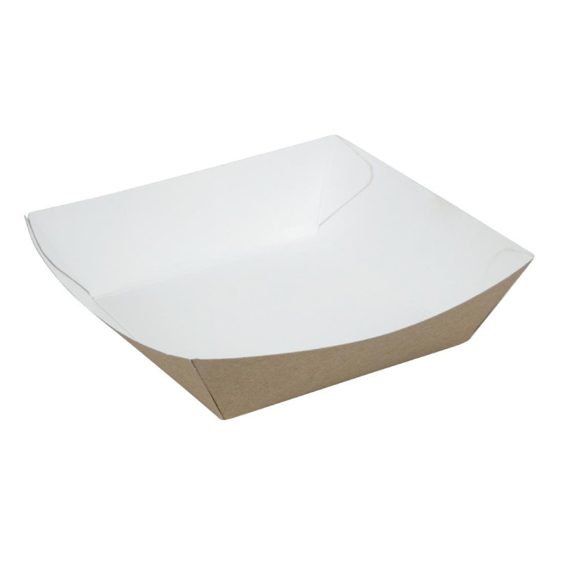 Grote composteerbare voedselverpakking van Kraft 139 x 148 mm - Set van 500 - Colpac - Fourniresto