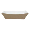 Large Compostable Kraft Food Tray 139 x 148 mm - Pack of 500 - Colpac - Fourniresto