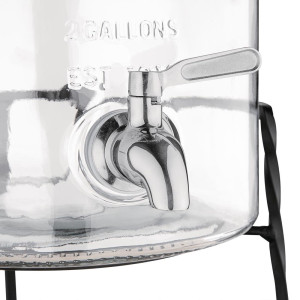 Wasserspender im Retro-Stil aus Glas mit 8,5 L Basis - Olympia - Fourniresto