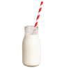 Mini Glass Milk Bottle 200 ml - Pack of 12 - Olympia - Fourniresto