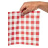 Vetvrij Vichy Rood Papier 250 x 250 mm - Set van 200 - FourniResto - Fourniresto