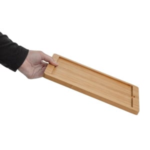 Houten Ondersteuningsplank voor Leisteen Schotel 330 x 210 mm - Olympia - Fourniresto