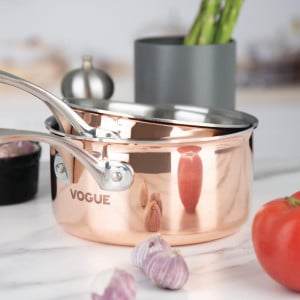 Copper 3 Layer Induction Casserole Ø 180 mm - Vogue - Fourniresto