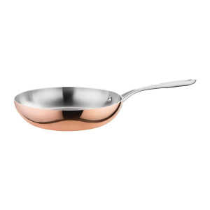 Koperen pan 3 lagen inductie Ø 240 mm - Vogue - Fourniresto