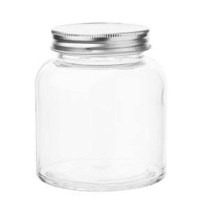 Glass Jar with Screw Lid 330 ml - Set of 6 - Vogue - Fourniresto