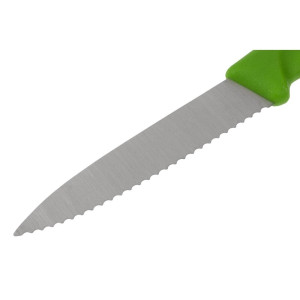 Küchenmesser Grün Wellenschliff 8 cm - Victorinox - Fourniresto