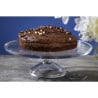 Glass Cake Display Stand Ø 305 mm - Olympia - Fourniresto