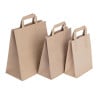 Petit Sac En Papier Recyclé Marron 215 X 180 Mm - Lot De 250 - Fiesta Green - Fourniresto