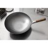 Wok met halfronde bodem van staal Londonwok Ø 38 cm - FourniResto - Fourniresto