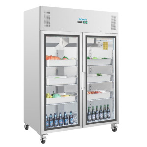 Koelvitrine Positief Enkel GN 2/1 Serie G 600 L - Polar - Fourniresto