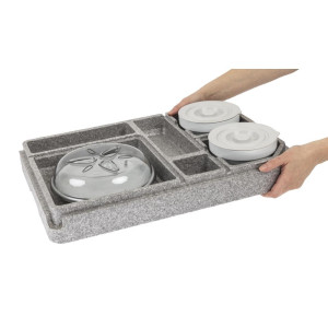 Plateau Tablotherm EPP met Servies - Cambro - Fourniresto