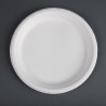 Assiettes en Bagasse Compostables 26 cm - Lot de 50  - Fiesta Green - Fourniresto