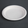 Assiettes en Bagasse Compostables 17,9cm - Lot de 50  - Fiesta Green - Fourniresto