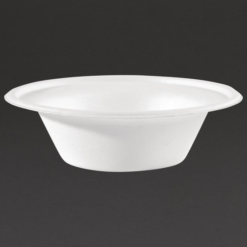 Komposteerbare kommen van bagasse 151mm - Set van 50 - Fiesta Green - Fourniresto