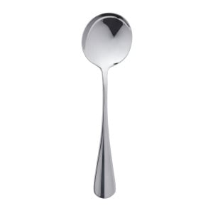 Ronde Inox Soeplepel - Set van 12 - Olympia - Fourniresto