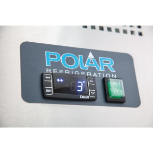 Soubassement Réfrigéré Positif GN 1/1 Série U 2 portes 214L - Polar - Fourniresto