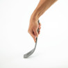 Perforated Grey Heat-Resistant Silicone Spatula 295mm - Vogue - Fourniresto