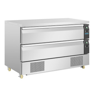 Double Refrigeration Base 2 Drawers Series U 6x GN 1/1 - Polar - Fourniresto