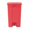 Kitchen Pedal Bin Red 87L - Jantex - Fourniresto