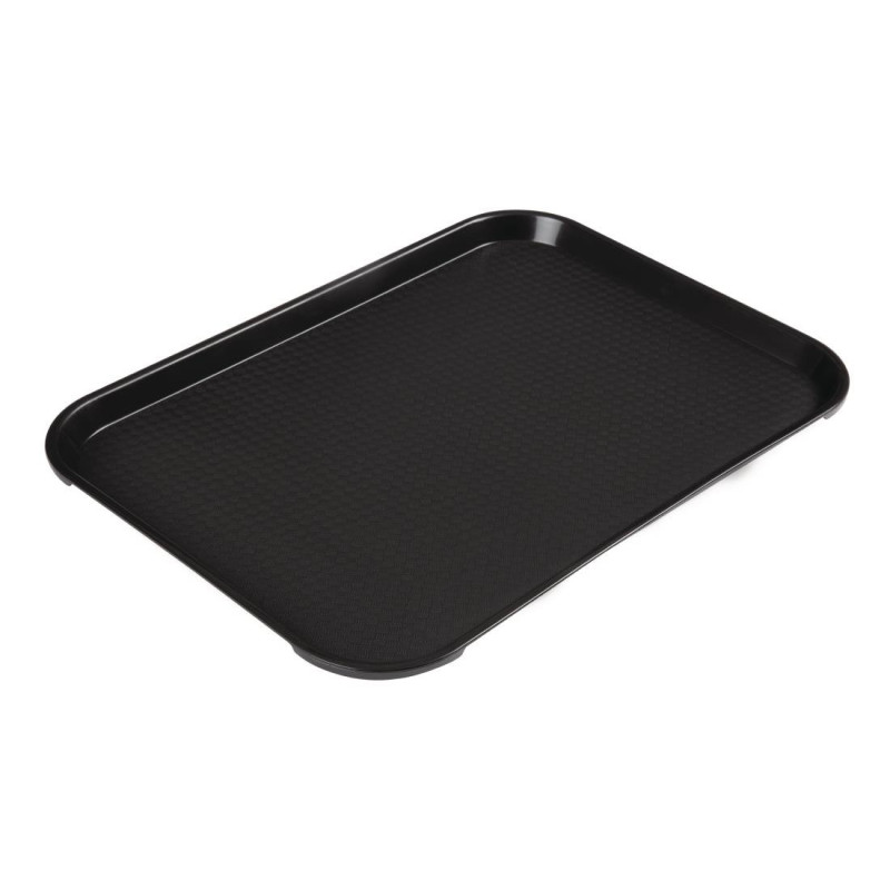 Rechthoekig zwart polypropyleen dienblad voor fastfood 410mm - Cambro - Fourniresto