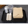 Rechteckiges schwarzes Polypropylen-Tablett für Fast Food 410mm - Cambro - Fourniresto