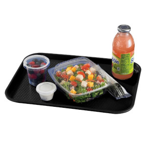 Rechthoekig zwart polypropyleen dienblad voor fastfood 410mm - Cambro - Fourniresto