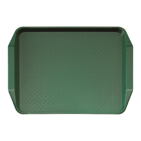 Rechthoekig Groen Dienblad met Handvatten van Polypropyleen Fast Food 430mm - Cambro - Fourniresto