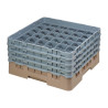 Glazenrek 36 vakken Camrack Beige Maximale hoogte 215mm - Cambro - Fourniresto