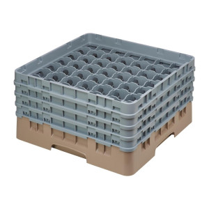 Gläserkorb 49 Fächer Camrack Beige Maximalhöhe 215mm - Cambro - Fourniresto