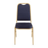 Blaue Bankettstühle mit quadratischer Rückenlehne - 4er-Set - Bolero - Fourniresto