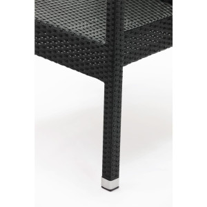 Fauteuils En Rotin Pe Anthracite  - Bolero - Fourniresto