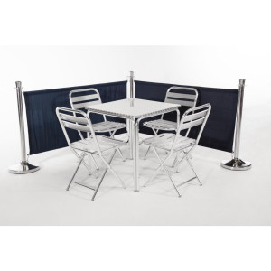 Barriere aus dunkelblauem Stoff - Bolero - Fourniresto