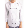 Koksbuis Unisex Chicago Lange Mouwen Wit Maat L - Whites Chefs Clothing - Fourniresto