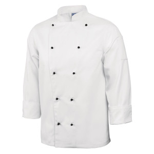 Koksbuis Unisex Chicago Lange Mouwen Wit Maat M - Whites Chefs Clothing - Fourniresto