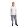 Koksbuis Unisex Chicago Lange Mouwen Wit Maat M - Whites Chefs Clothing - Fourniresto