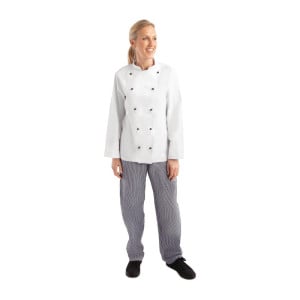 Koksbuis Unisex Chicago Lange Mouwen Wit Maat Xl - Whites Chefs Clothing - Fourniresto