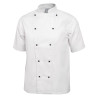 Veste De Cuisine Mixte Chicago Manches Courtes Blanche Taille Xl - Whites Chefs Clothing - Fourniresto