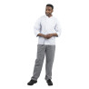 Pantalon De Cuisine Mixte Vegas Petits Carreaux Noirs Et Blancs Taille M - Whites Chefs Clothing - Fourniresto