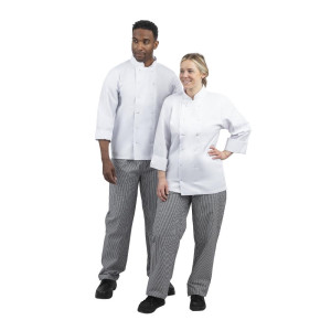 Broek voor in de keuken unisex Vegas met kleine zwarte en witte ruitjes maat XL - Whites Chefs Clothing - Fourniresto