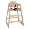 Houten Hoge Stoel Natuurlijke Afwerking - Bolero - Fourniresto
