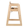 Houten Hoge Stoel Natuurlijke Afwerking - Bolero - Fourniresto