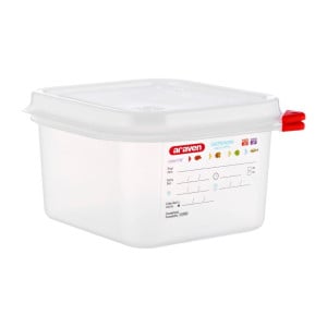 Voedselcontainer GN1/6 1,7L - Set van 4 - Araven - Fourniresto