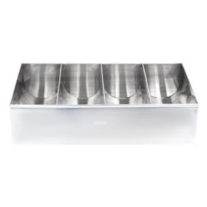 Stainless Steel Cutlery Tray - 4 Compartments - Olympia - Fourniresto