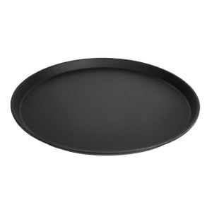 Plateau de Service Rond Fibre de Verre Antidérapant Camtread Noir Ø 405mm  - Cambro - Fourniresto