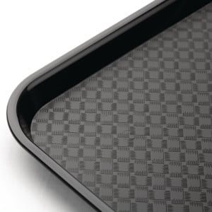 Black Plastic Fast Food Tray - Olympia KRISTALLON - Fourniresto