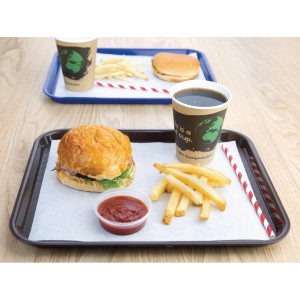 Brown Plastic Fast Food Tray - Olympia KRISTALLON - Fourniresto