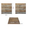 Square Table Top Wood Effect - 600 x 600mm - Bolero