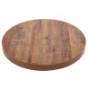 Tafelblad Rond met Verouderd Houten Effect - 600mm - Bolero